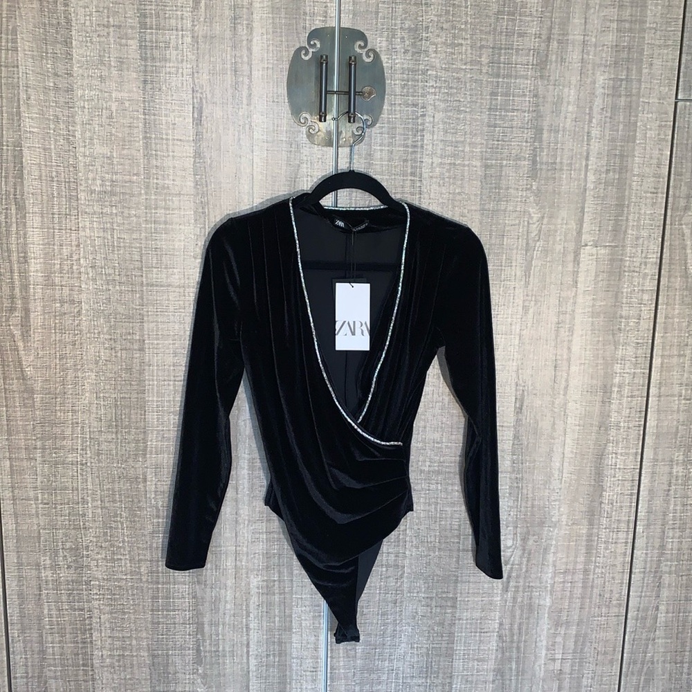 Zara Velvet Bodysuit